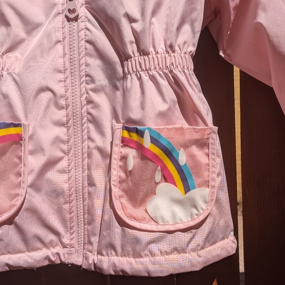 NWOT London Fog Girls Peplin Rainbow Fleece Lined Hooded Jacket (S/4) - Picture 3 of 10